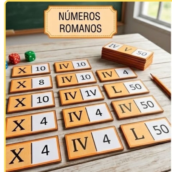 Dominó de Algarismos Romanos