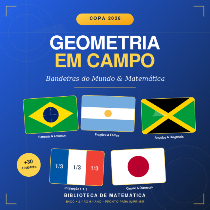 Geometria em Campo · Bandeiras da Copa 2026